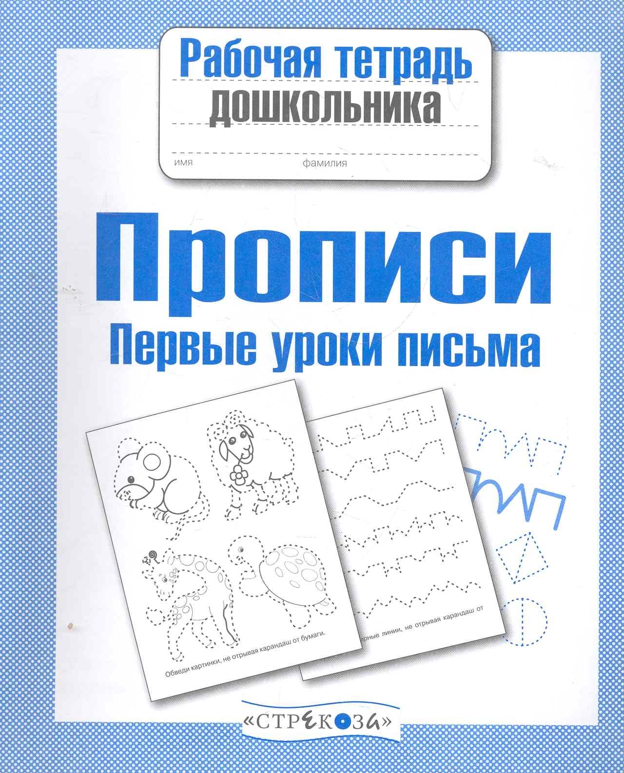 Прописи. Первые уроки письма