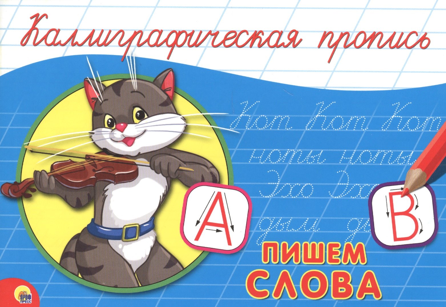 КАЛЛИГРАФИЧЕСКАЯ ПРОПИСЬ А5. альбомная. ПИШЕМ СЛОВА