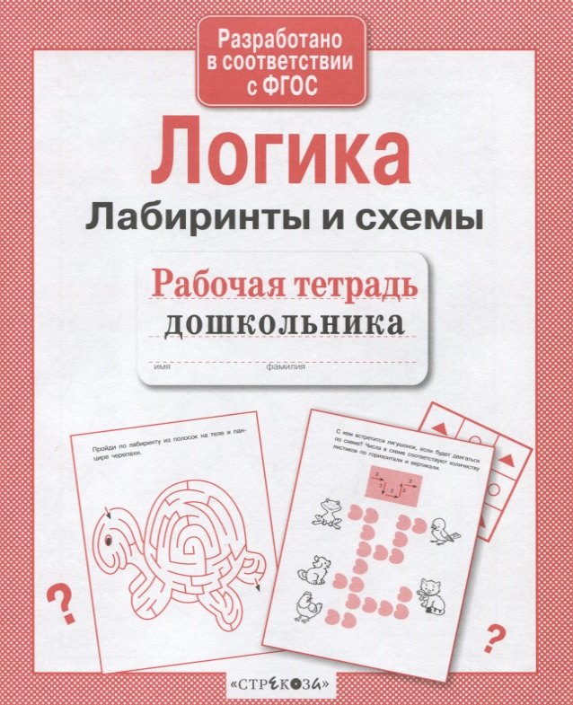 Рабочая тетрадь дошкольника. Логика. Лабиринты и схемы