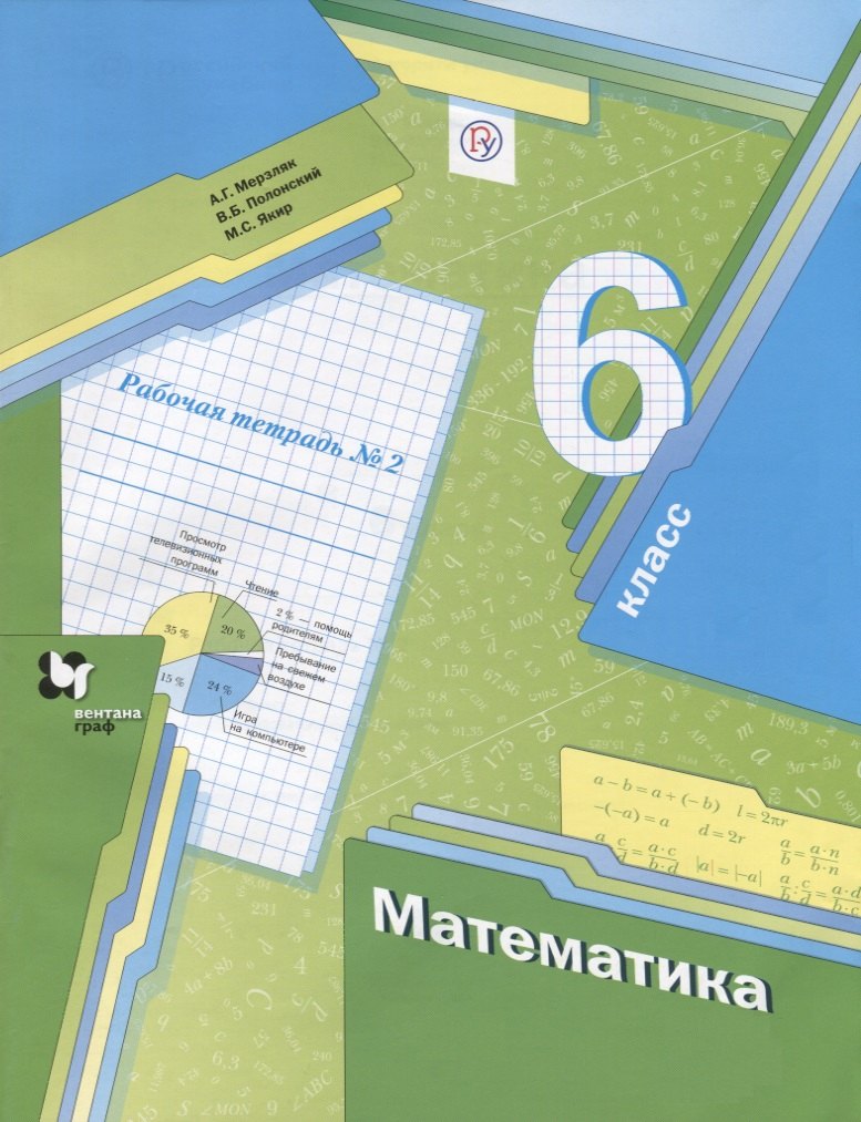 Математика. 6 класс: рабочая тетрадь № 2 для учащихся общеобразовательных организаций. 2-е изд., стереотип.