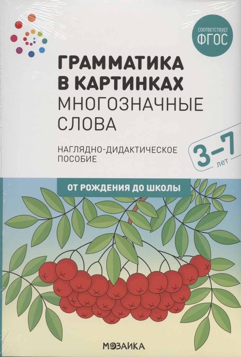 Грамматика в картинках. Многозначные слова. Наглядно-дидактическое пособие