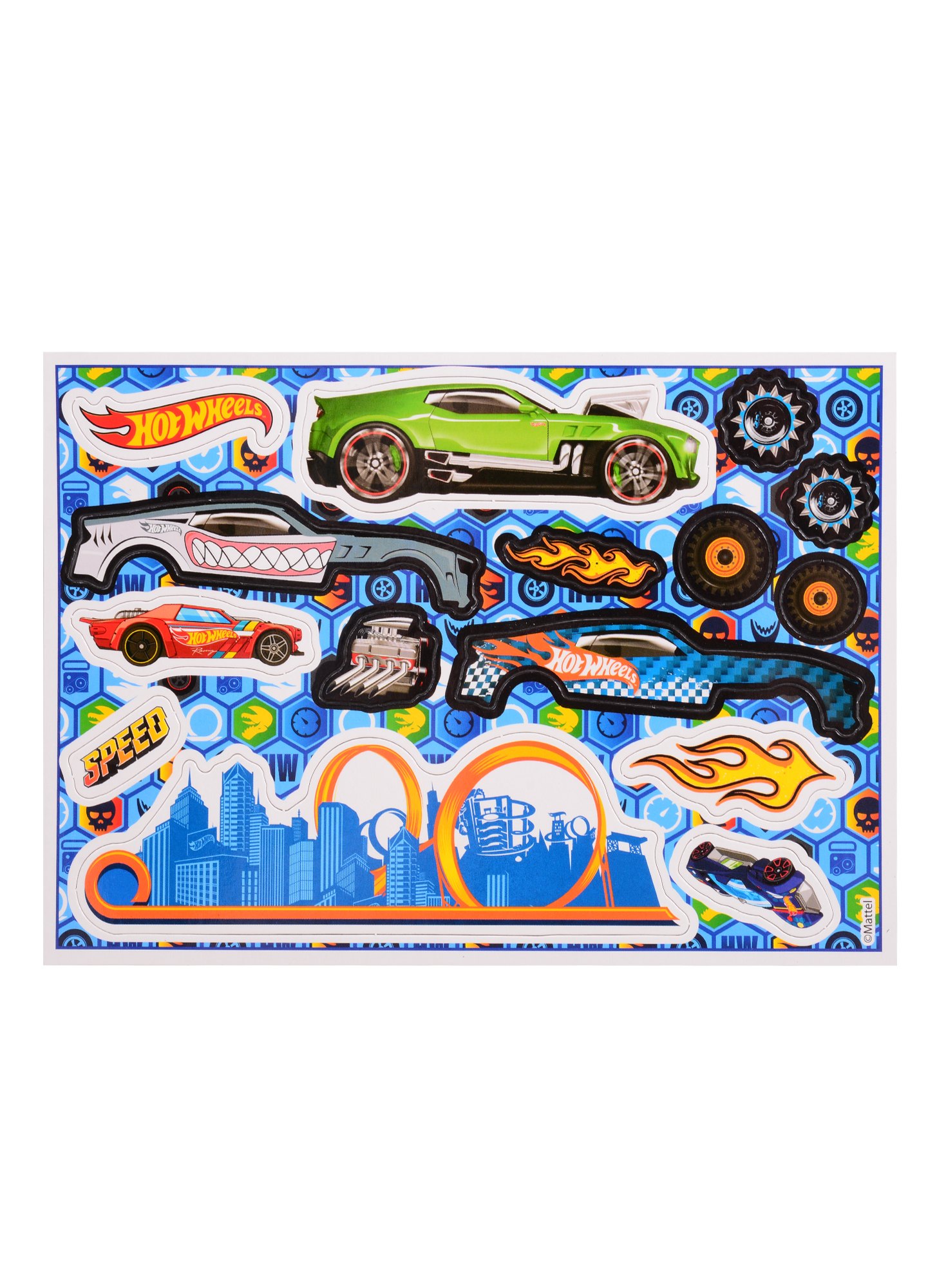Раскраска с магнитным конструктором. Hot Wheels. Вперед, к победе!
