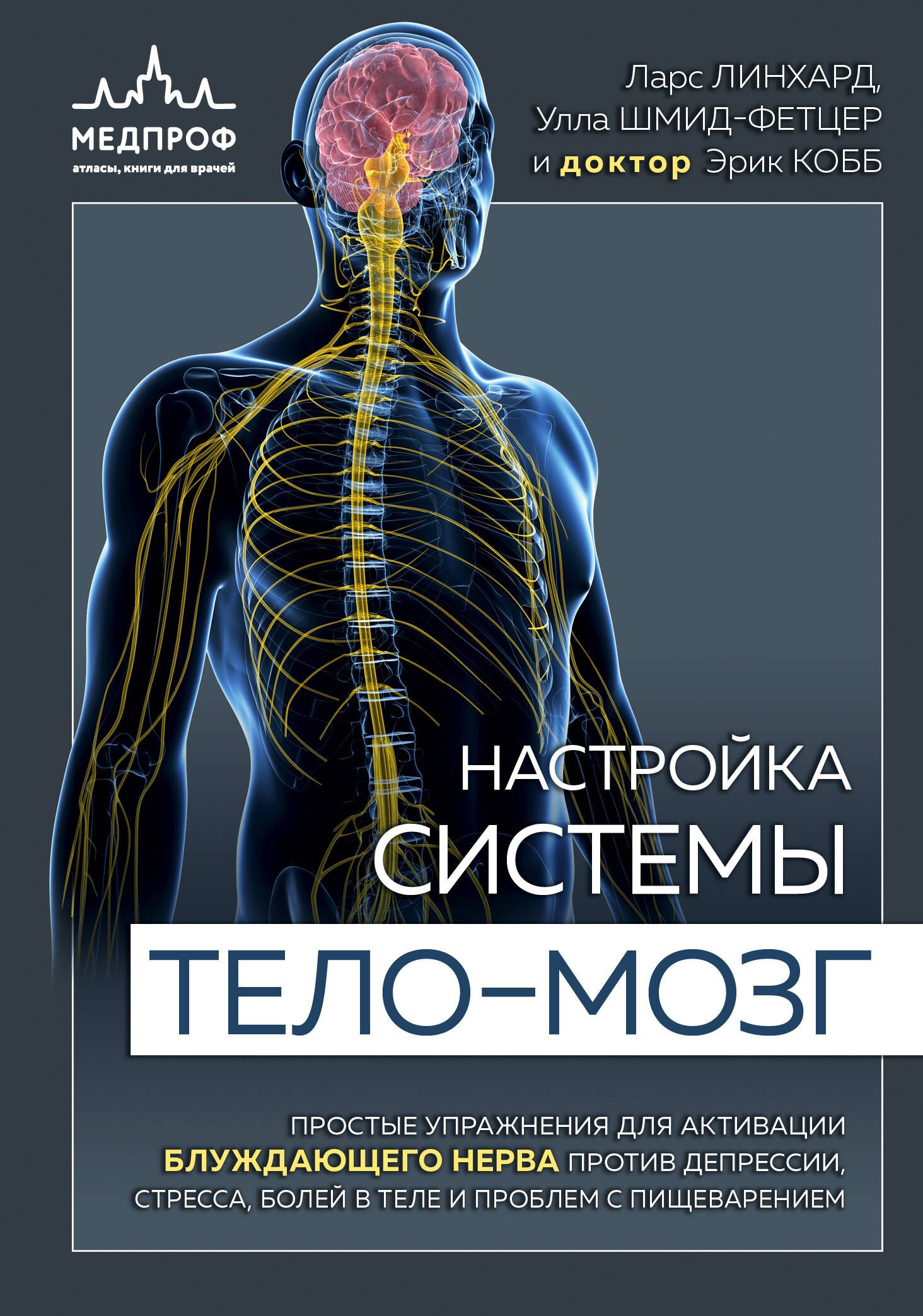 Настройка системы тело-мозг. Простые упражнения для активации блуждающего нерва против депрессии, стресса, боли в теле и проблем с пищеварением